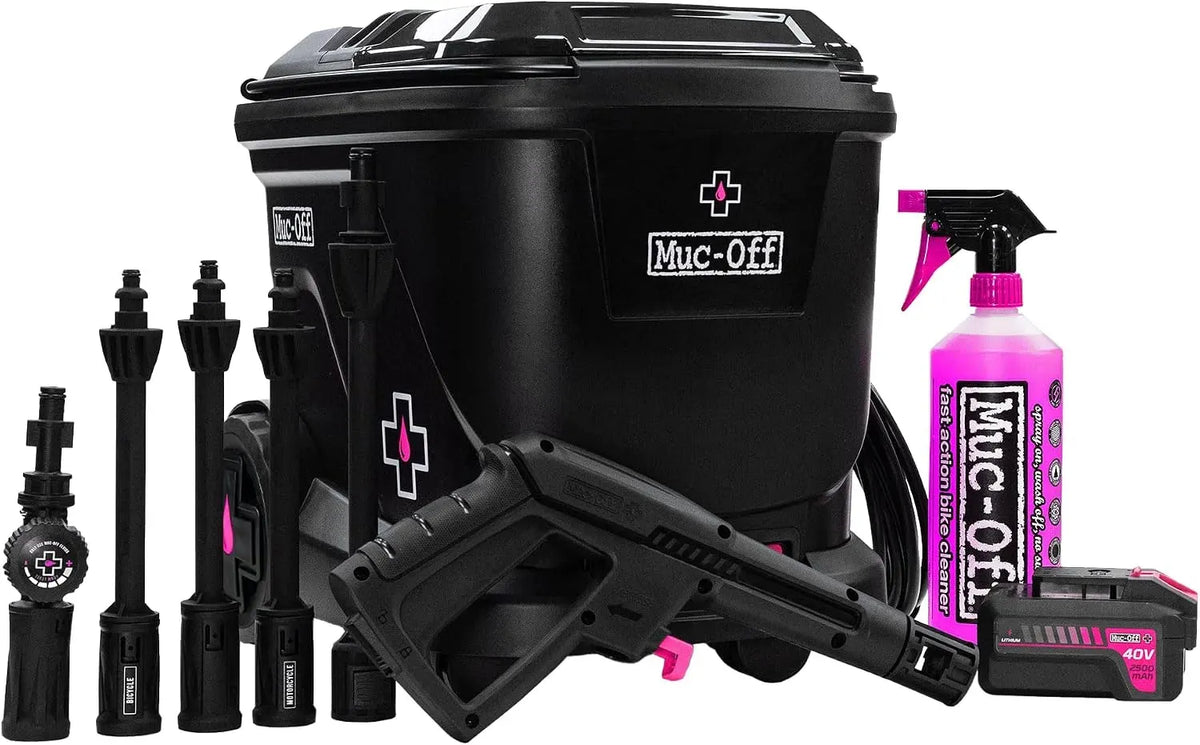 Nettoyeur haute pression, 20 L, grand réservoir, noir, Réservoir 20L avec 4 Lances et Nettoyant Moto Nano Tech