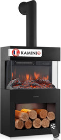 Ustensile de cuisson, minuteur, thermostat, effet 3D, compartiment éclairé par LED, feu 3D