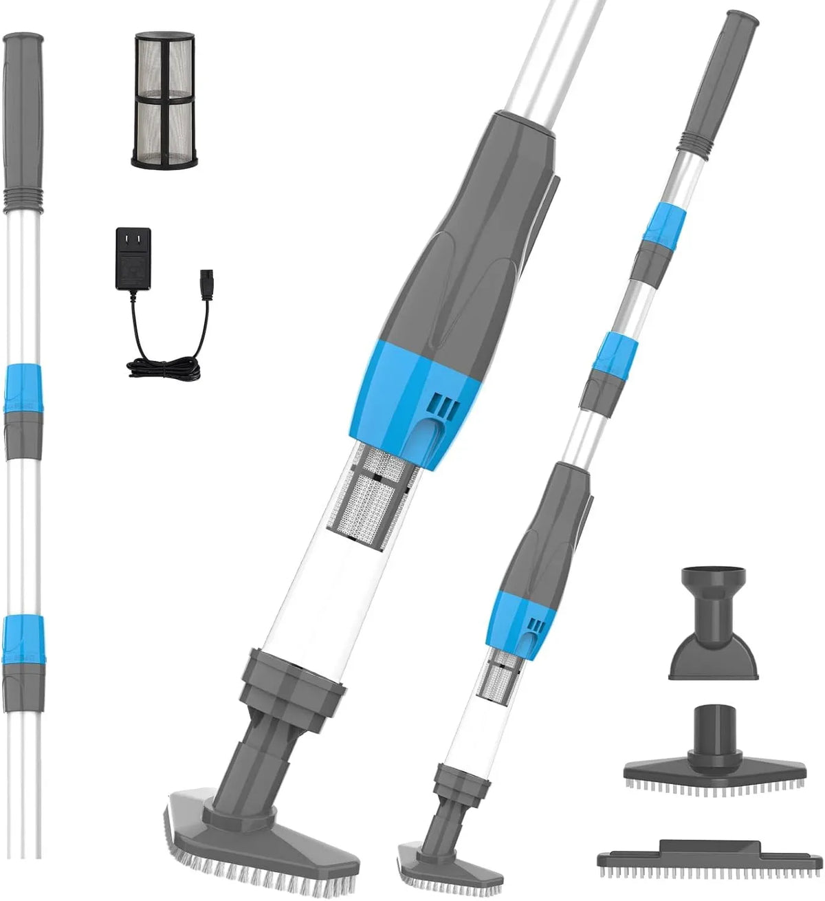 Aspirateur, gris, appareil électrique d'aspiration, sans fil, Aspirateur pour Spa Rechargeable