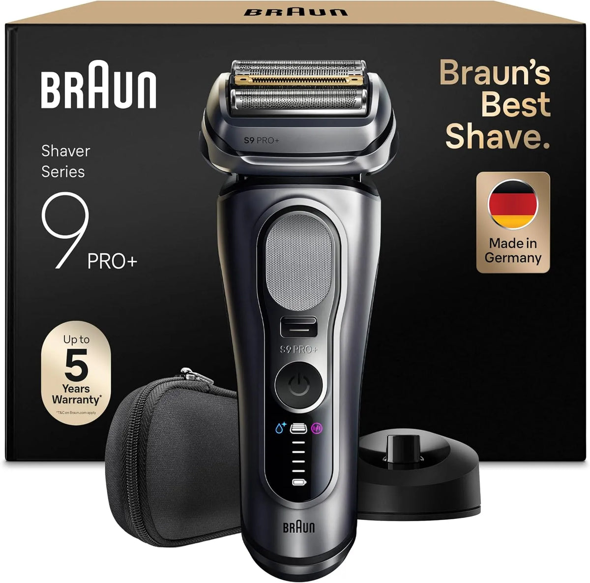 Braun Series 9 9617si Rasoir, argenté, Pro, Rasoir Electrique Homme Series 9+ Pro 9617si