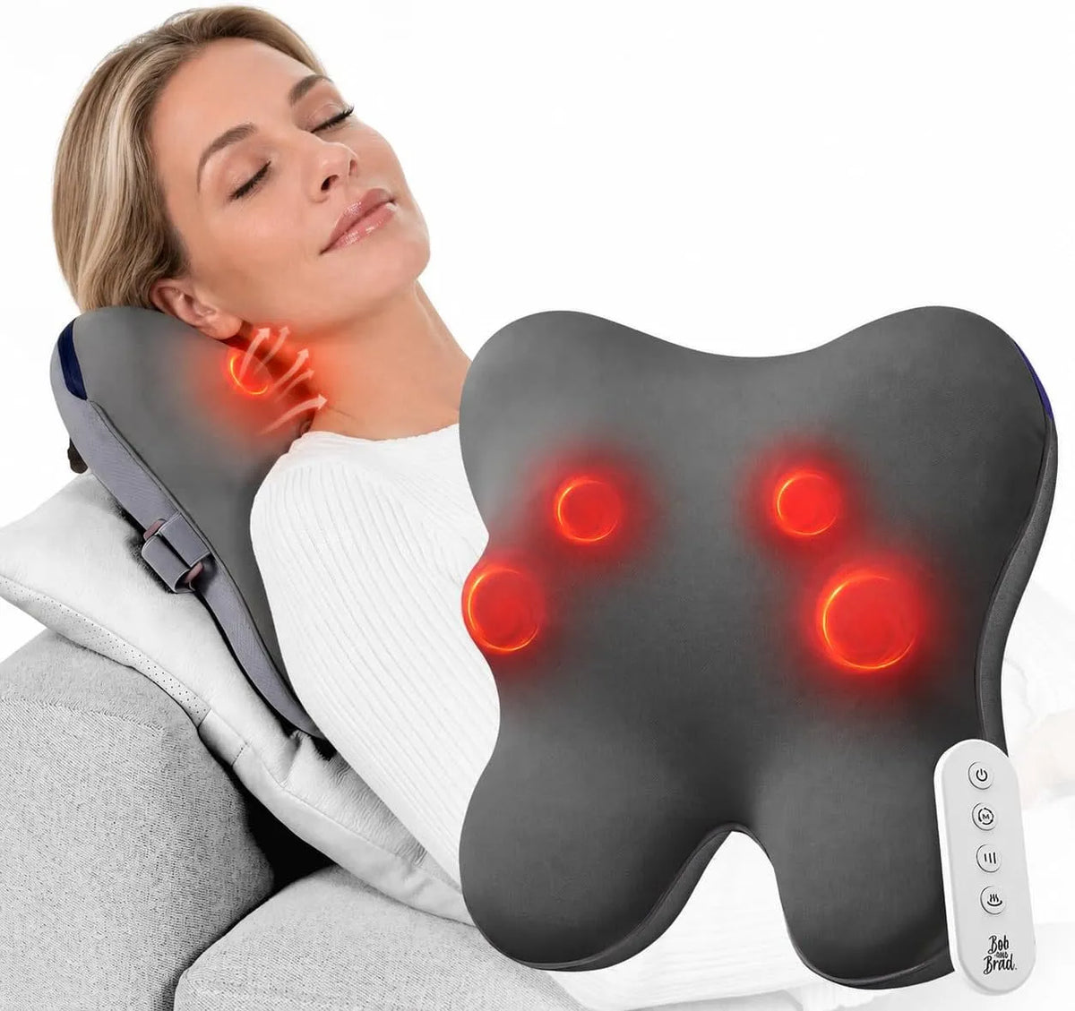 appareil de massage du dos et des lombaires, Masseur, fonction chauffante, pour le soulagement de la douleur, BOB AND