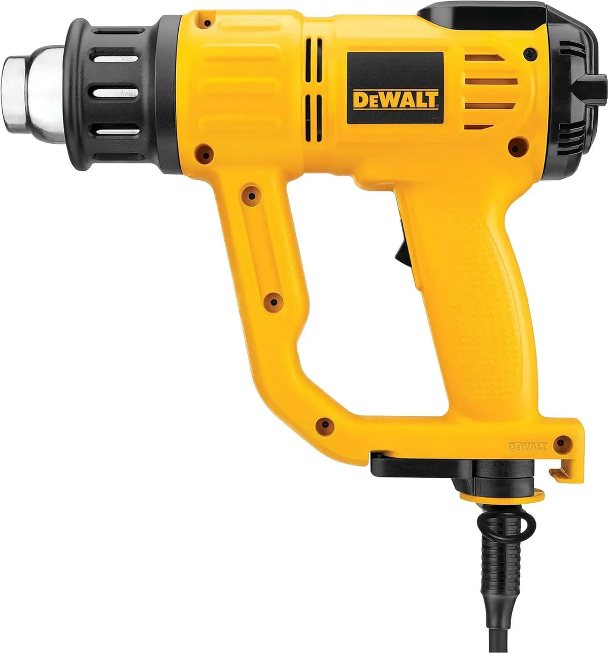 DeWalt D26414-QS Pistolet à air chaud 230 V équipé de écran LED, pour contrôle de la température et design compact pour application professionnelle