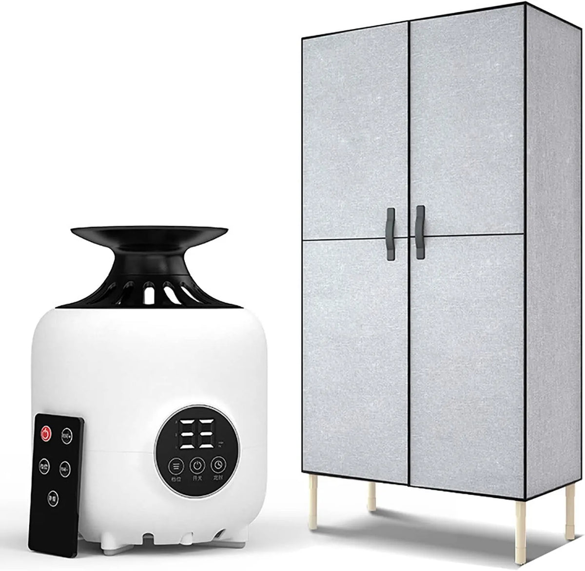 Sèche-linge, portable, minuteur, silencieux, séchage rapide et silencieux, séchage PTC et minuterie intelligente