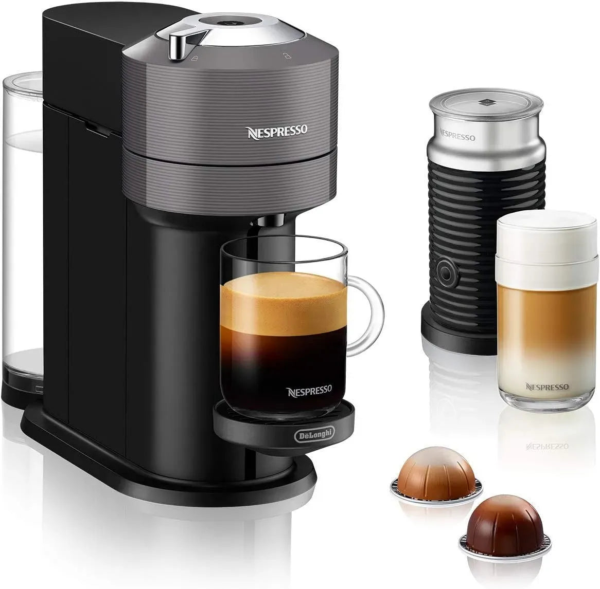 De'Longhi ENV 120 120.GYAE Mousseur à lait, émulsionneur à lait, gris