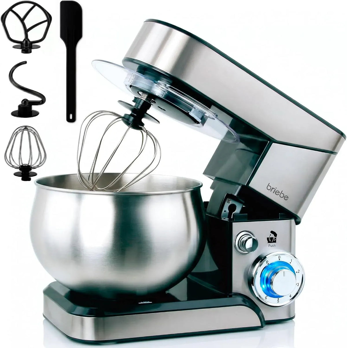 KM1114 Robot, 5 L, 1800 W, professionnel, acier inoxydable, 6 Vitesses, Cuisine Ménager Multifonction Mouvement