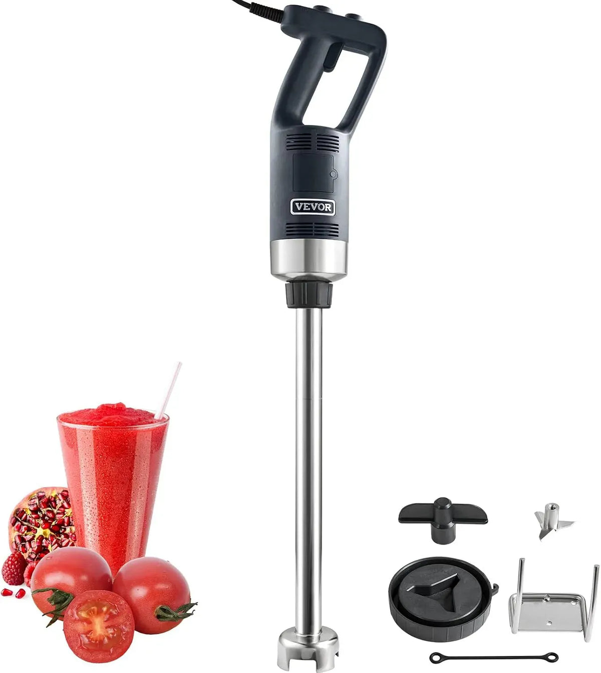 VEVOR Blender, 750 W, portable, professionnel, acier inoxydable
