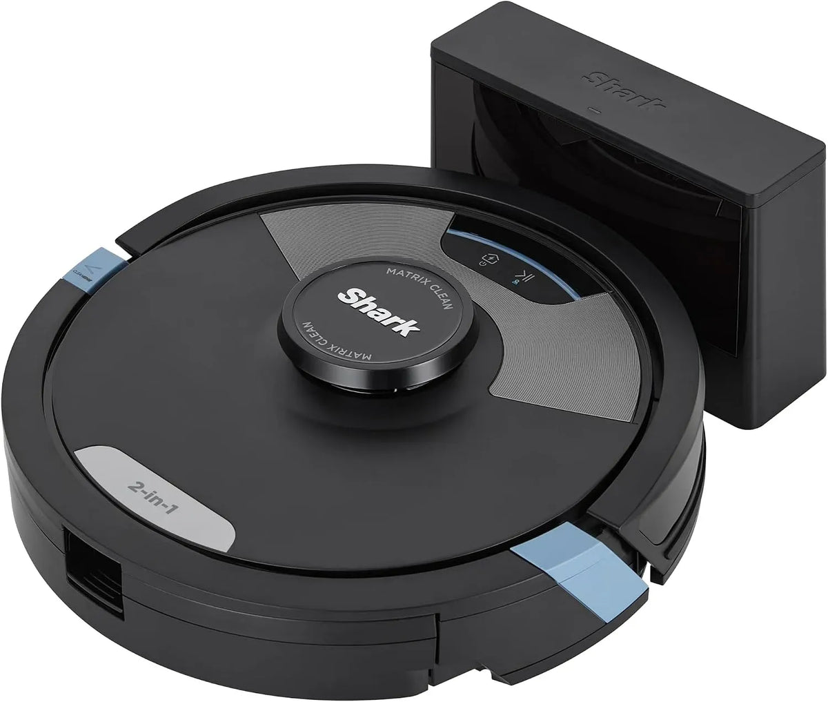 Robot aspirateur, Shark 2-en-1 RV2620WDEU, Wi-Fi, application, noir, Mappage LiDAR et Edge Cleaning