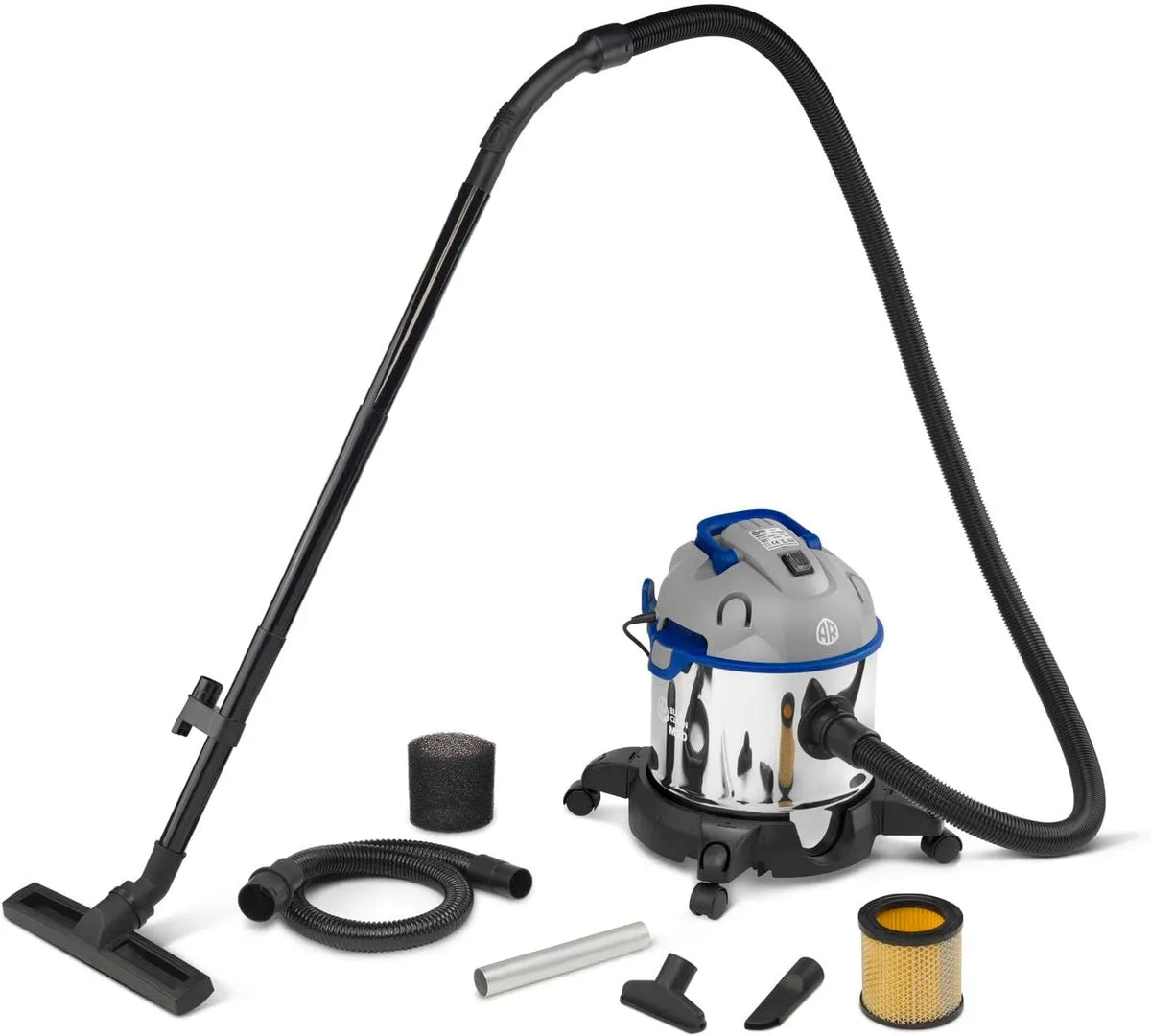 Aspirateur M20, 20 L, 1200 W, bleu, appareil électrique d'aspiration, AR Blue Clean Aspirateur multifonction 4 en 1 : vide cendre
