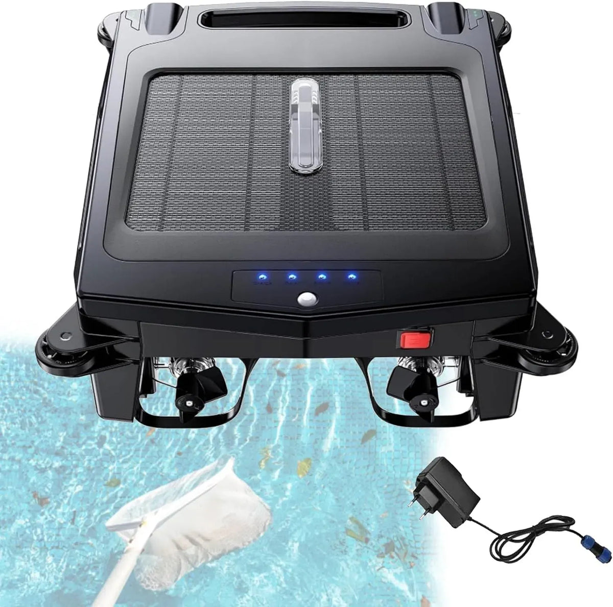 robot nettoyeur de piscine, 2 modes, sans fil, pour toutes les surfaces de piscine