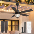 Ventilateur, 132,1 cm, extérieur, IP65, silencieux, moteur CC silencieux à 6 vitesses, 5 lames à double finition