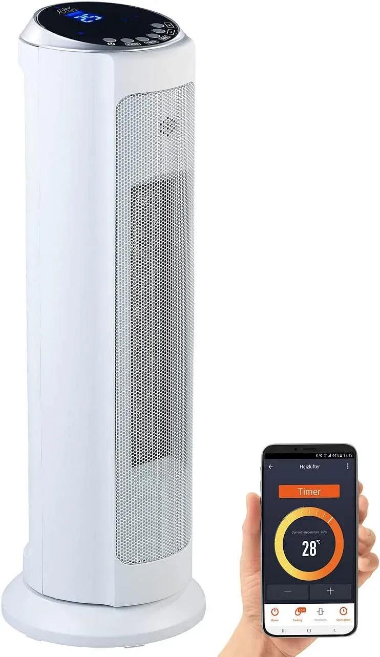 Radiateur électrique LV-850.avs, appareil de chauffage, Chauffage soufflant connecté et intelligent avec commandes vocales Sichler Haushaltsgeräte