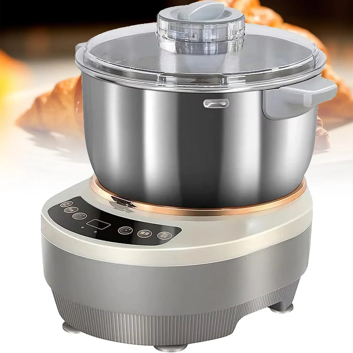 avec minuterie et écran Tactile, Tasses et cuillères doseuses incluses, pour Pétrin de Fermentation pour la Cuisine, pétrin électrique 304, étuve