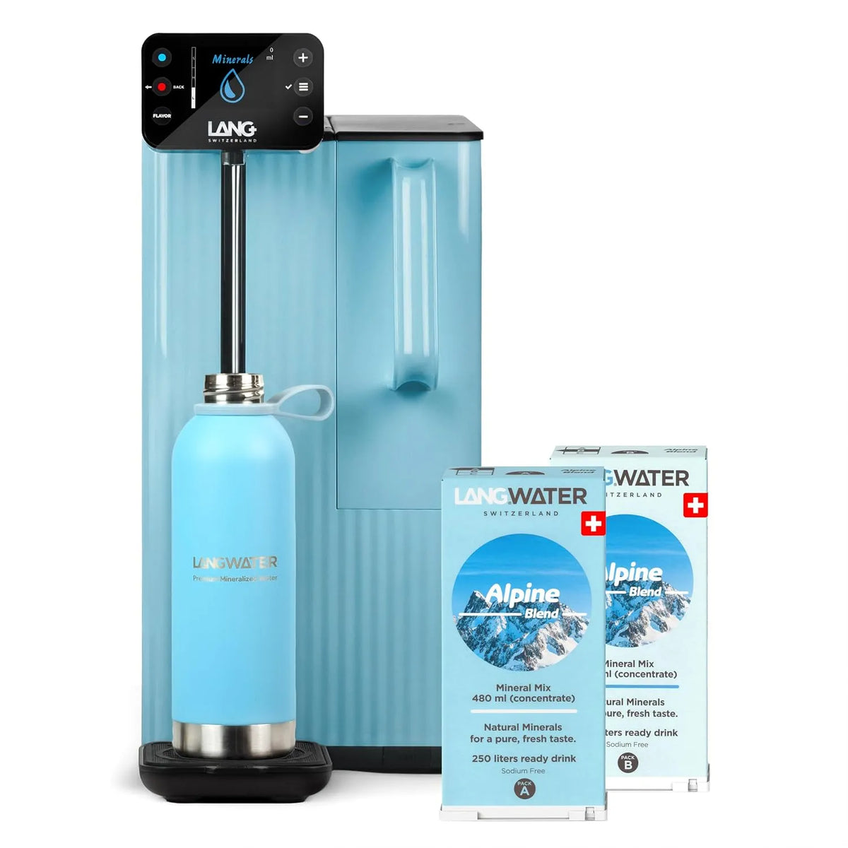Robinet de cuisine, LANGWATER, mitigeur et robinet d'évier, Purificateur d'Eau du Robinet par Osmose Inverse avec Minéraux