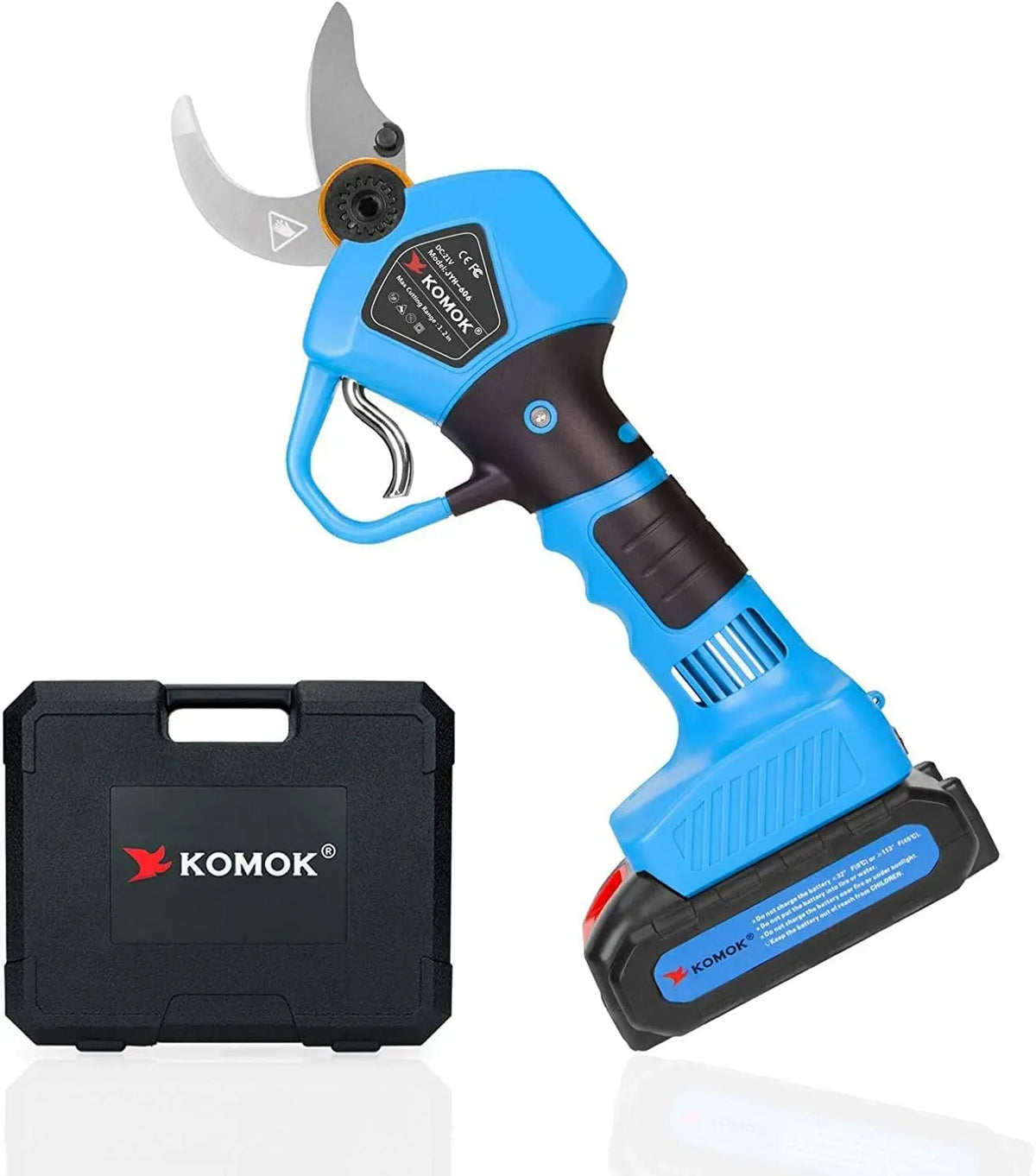 2000mAh/21V SK5/Moteur SK5/Moteur, 600 W, 21 V, 30 mm, professionnel, sans fil, bleu, Jardin Professionnel avec Lames SK5/Mo, KOMOK