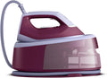 Philips 140g/min PSG3001/30 Bordeaux, Rapide et puissante, Centrale Vapeur Série 3000, Puissance 2400W, Débit vapeur continu 140g/min, Défroissage