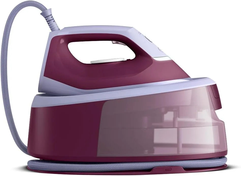 Philips 140g/min PSG3001/30 Bordeaux, Rapide et puissante, Centrale Vapeur Série 3000, Puissance 2400W, Débit vapeur continu 140g/min, Défroissage