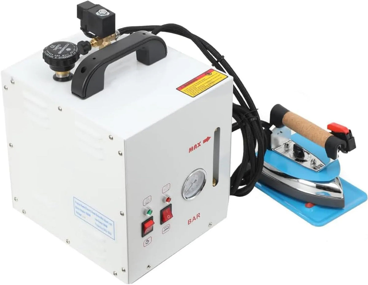 Qiang Fer à Repasser électrique avec chaudière, manomètre, pour Usage Commercial en blanchisserie et magasins, Système Professionnel 4L, Centrale