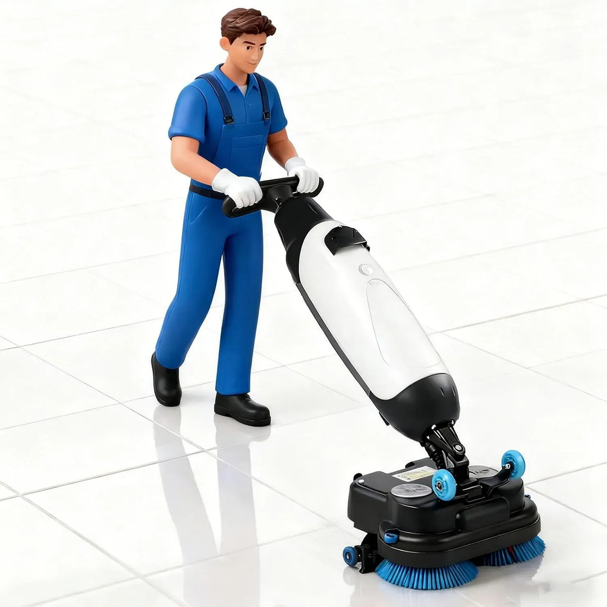 Blanc-110V appareil électrique de nettoyage des sols, Nettoyeur, Brosse, Portable, 110 V, grand réservoir, professionnel