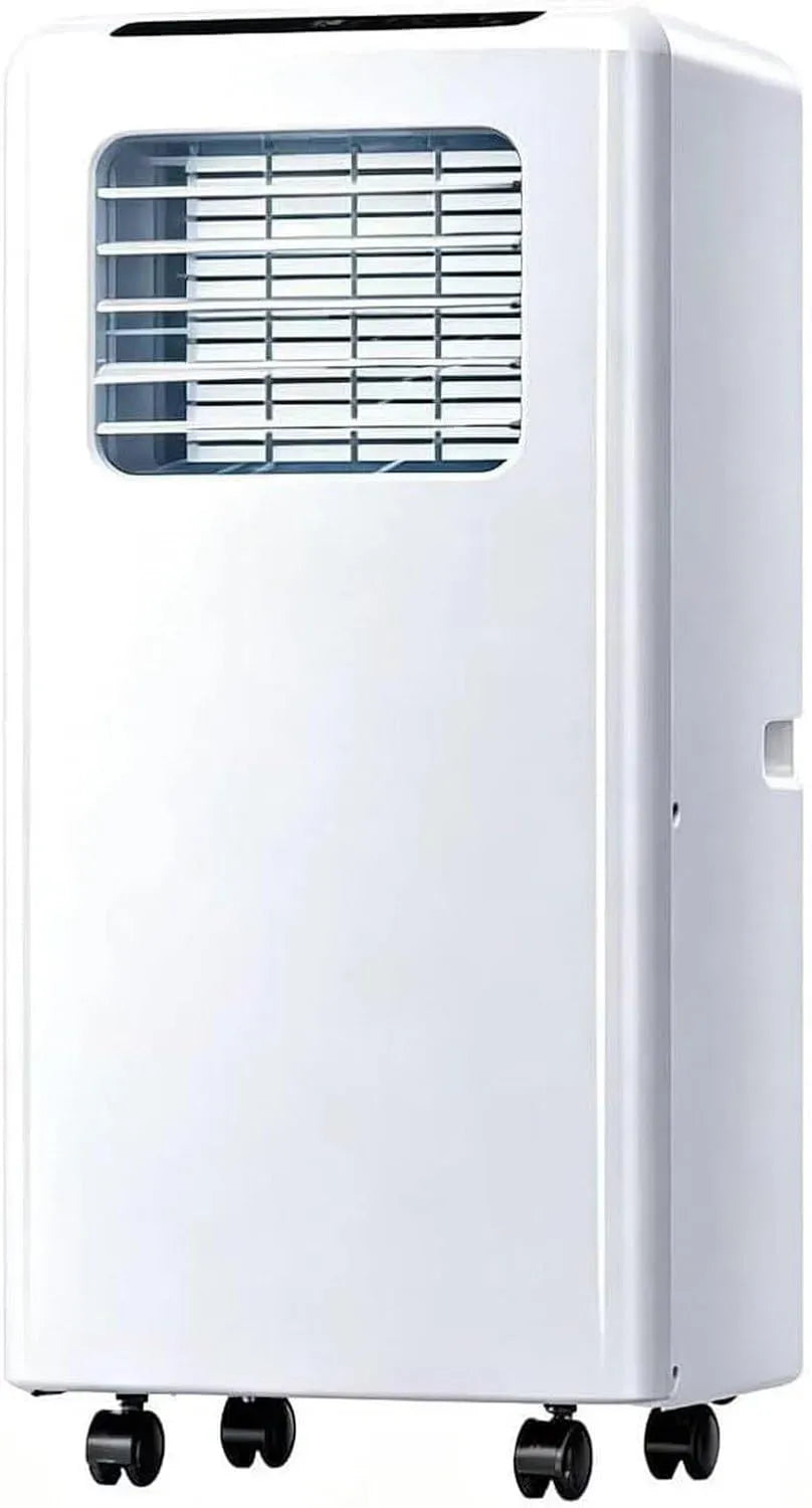 Climatiseur 9000btu, portable, roulettes de déplacement, blanc, pour Pièces jusqu'à 35 m², roulettes Omnidirectionnelles 360°