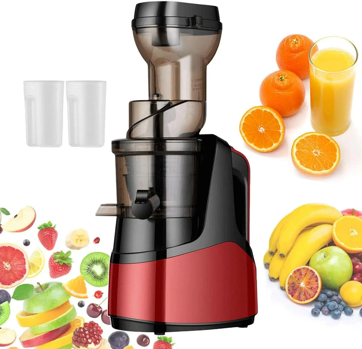 Extracteur de jus, presse-agrumes et extracteur, extracteur de jus et presse-agrumes, Extracteur De Jus De Fruits avec Fonction Inverse