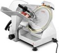 240W Trancheuse Électrique Commerciale à viande Trancheuse à Jambon Lame 254 mm 350-400 tr/min Trancheuse Charcuterie avec Lame en Acier Inoxydable