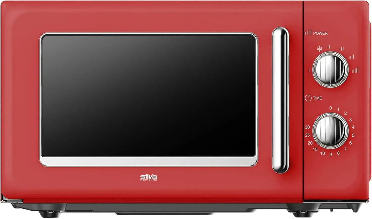 Micro-ondes R 25, 20 L, 700 W, minuteur, four micro-ondes, rouge, 6 niveaux de puissance, Silva Schneide MW