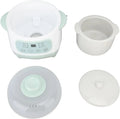 Ameublement Petite mijoteuse uniforme verte en céramique ABS compacte 1L minuterie
